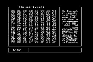 MSXDUMP 0.0 Main screen